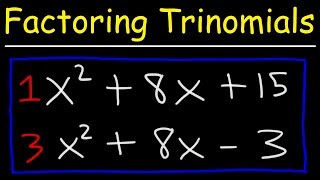 Factoring Trinomials The Easy Fast Way [upl. by Eeznyl]