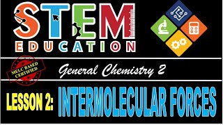 INTERMOLECULAR FORCES  GENERAL CHEMISTRY 2 [upl. by Yendor242]