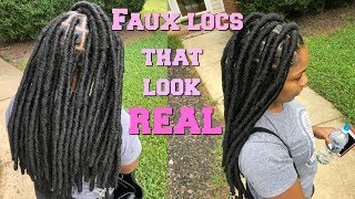 Easy Realistic Faux Locs [upl. by Nysa433]