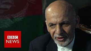 President Ashraf Ghani FULL interview  BBC News [upl. by Nahte911]