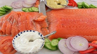 Cured Salmon Recipe  How to Make Gravlax [upl. by Asenav]