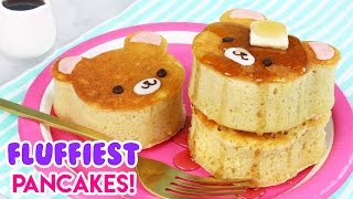 How to Make SUPER FLUFFY Japanese Style Bear Pancakes [upl. by Irish]