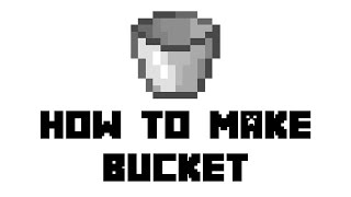 Minecraft How to Make Bucket [upl. by Zelazny191]