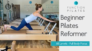 Beginner Pilates Reformer  All Levels Full Body Focus [upl. by Vaios]