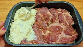 Unglaublich leckeres Rezept für Fleisch im Ofen Tolles Abendessen in 10 Minuten  111🔝❗❗ [upl. by Aiselad919]