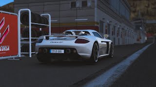 STRAIGHT PIPED Porsche Carrera GT  Sound Mod  Assetto Corsa Logitech G29 [upl. by Muller944]