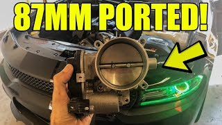 87MM CNC Ported Throttle Body First Looks  Install [upl. by Heyer]