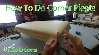 Upholstery for Beginners  How to Finish a Bench Seat  Tricky Corner Pleats Made Simple [upl. by Nadya]