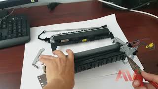 HP laserjet Pro M402dn how to printer fuser unit replace Remove fuser unit HP M402 printer [upl. by Thorley533]