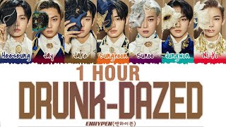 1 HOUR ENHYPEN – DRUNKDAZED Lyrics Color CodedHanRomEng [upl. by Nomed]