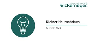 Kleiner Hautnahtkurs – ReverdinNaht [upl. by Senilec]