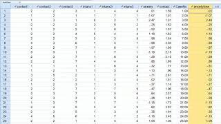 CFA using AMOS Obtaining factor scores [upl. by Rojam]