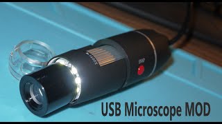 USB microscope 1600X mod divergent lens [upl. by Uolymme30]