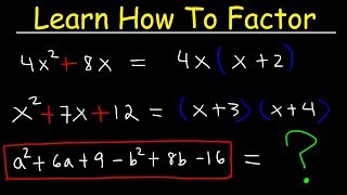 Factoring Trinomials amp Polynomials Basic Introduction  Algebra [upl. by Nrojb]