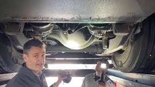 A Look Underneath a Class A Diesel Motorhome [upl. by Gnivri]