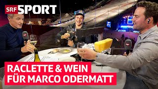 Abfahrtsweltmeister Odermatt feiert wie ein Champion 🥳  SRF Sport [upl. by Tihw182]