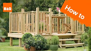 How to build a raised deck [upl. by Lipscomb]