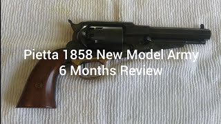 Pietta 1858 New Model Army  6 Months Review [upl. by Attebasile]