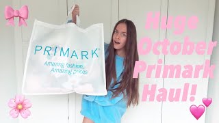 huge autumn october primark haul  loads of pyjamas🤣💖🎀 [upl. by Atinuaj]