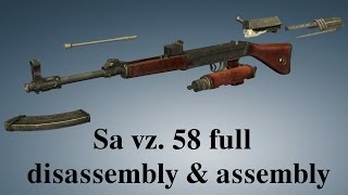 Sa vz 58 full disassembly amp assembly [upl. by Annawat663]