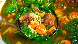 Easy Italian Wedding Soup Recipe [upl. by Tiena]