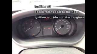 Opel VIVARO service oil light reset how to vauxhall vivaro [upl. by Pardoes]