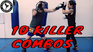 10 Killer Kickboxing Combos for Beginners to Advanced [upl. by Arielle]