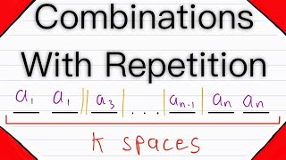 Combinations with Repetition  Combinatorics [upl. by Nedak118]