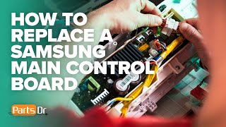 How to replace Samsung washing machine main control board part  DC9201021A [upl. by Aznofla807]