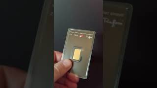 2 Gram Argor Heraeus Gold Bar Unboxing [upl. by Lered]