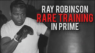 Sugar Ray Robinson RARE Training In Prime [upl. by Fuld]