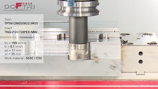 DoForceTri  Costeffective shoulder milling cutter for high productivity [upl. by Llerral225]