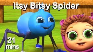 Itsy Bitsy Spider Learn Persistence  Educational Nursery Rhymes amp Baby Songs [upl. by Nitsyrc]