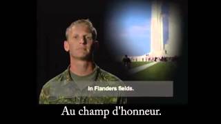 Au champ dhonneur In Flanders Fields with French subtitles [upl. by Modern775]