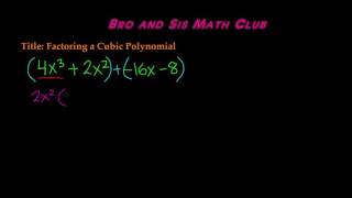 Factoring a Cubic Polynomial  Algebra I [upl. by Arik837]