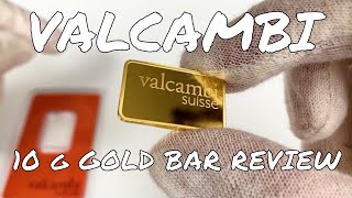 Valcambi Gold Bar Unboxing and Review [upl. by Michele940]