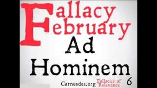 Ad Hominem Logical Fallacy [upl. by Hazeghi]