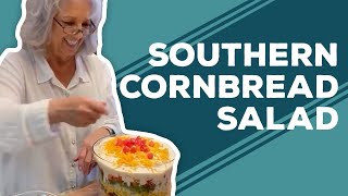 Quarantine Cooking  Southern Cornbread Salad [upl. by Ybsorc120]