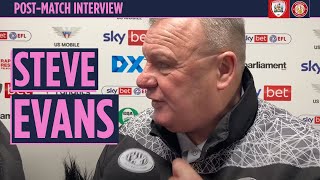 Steve Evans reaction  Barnsley 21 Stevenage [upl. by Imeka957]