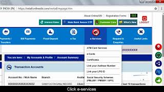 SBI INB Online Transfer of Savings accountVideo created in August 2017 [upl. by Dietrich867]