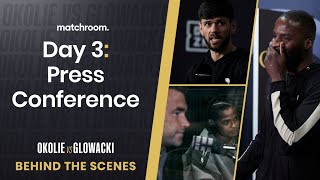 Fight Week Day 3 Okolie vs Glowacki  Press Conference Behind The Scenes [upl. by Yodlem941]