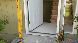 Jeld Wen Front Door Installation  Really crappy products and craftsmanship PART 1 [upl. by Barthold]