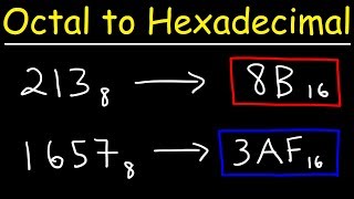 Octal to Hexadecimal Conversion  The Easy Way [upl. by Yllet]