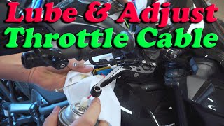 Lube and Adjust Throttle Cables [upl. by Adhern539]