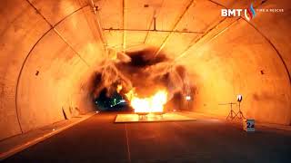 Tunnel fire extinguishing tests with stationary One Seven CAFS system [upl. by Eerual]