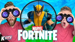 Hunting for WOLVERINE in Marvel FORTNITE DUOS  KCITY GAMING [upl. by Alena486]