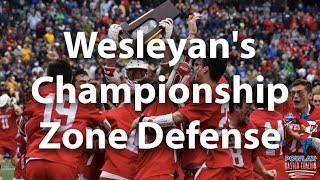 Wesleyans Championship Zone Defense  Lacrosse  POWLAX [upl. by Matti661]