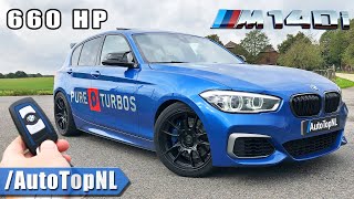 665HP BMW M140i xDrive REVIEW on AUTOBAHN NO SPEED LIMIT by AutoTopNL [upl. by Aigil6]