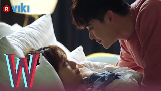 W  EP 7  Lee Jong Suk amp Han Hyo Joo Cuddling in Bed  Korean Drama [upl. by Chipman]