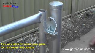 Gate Latch 2 way for round pipe and square [upl. by Ignacia37]